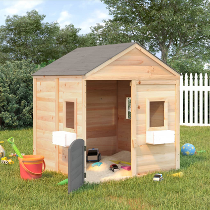  Playhouse with Lockable Door and Flower Pots | Jscapes