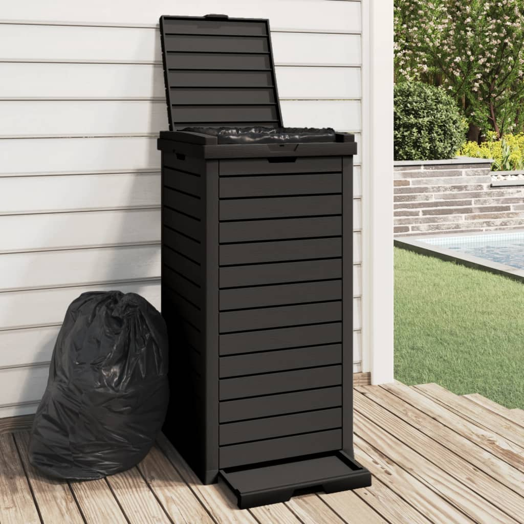 Black Outdoor Garbage Bin | Jscapes Home and Garden