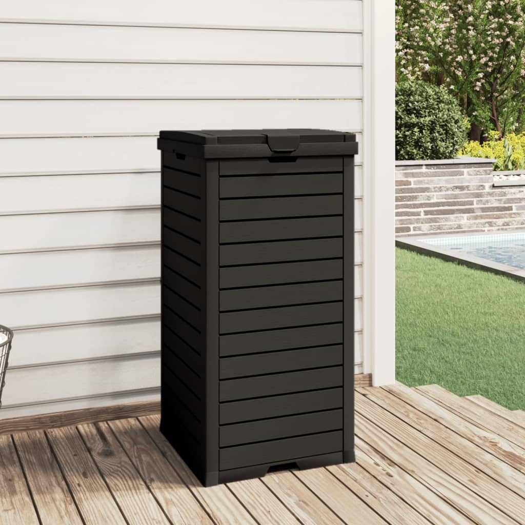 Black Outdoor Garbage Bin | Jscapes Home and Garden