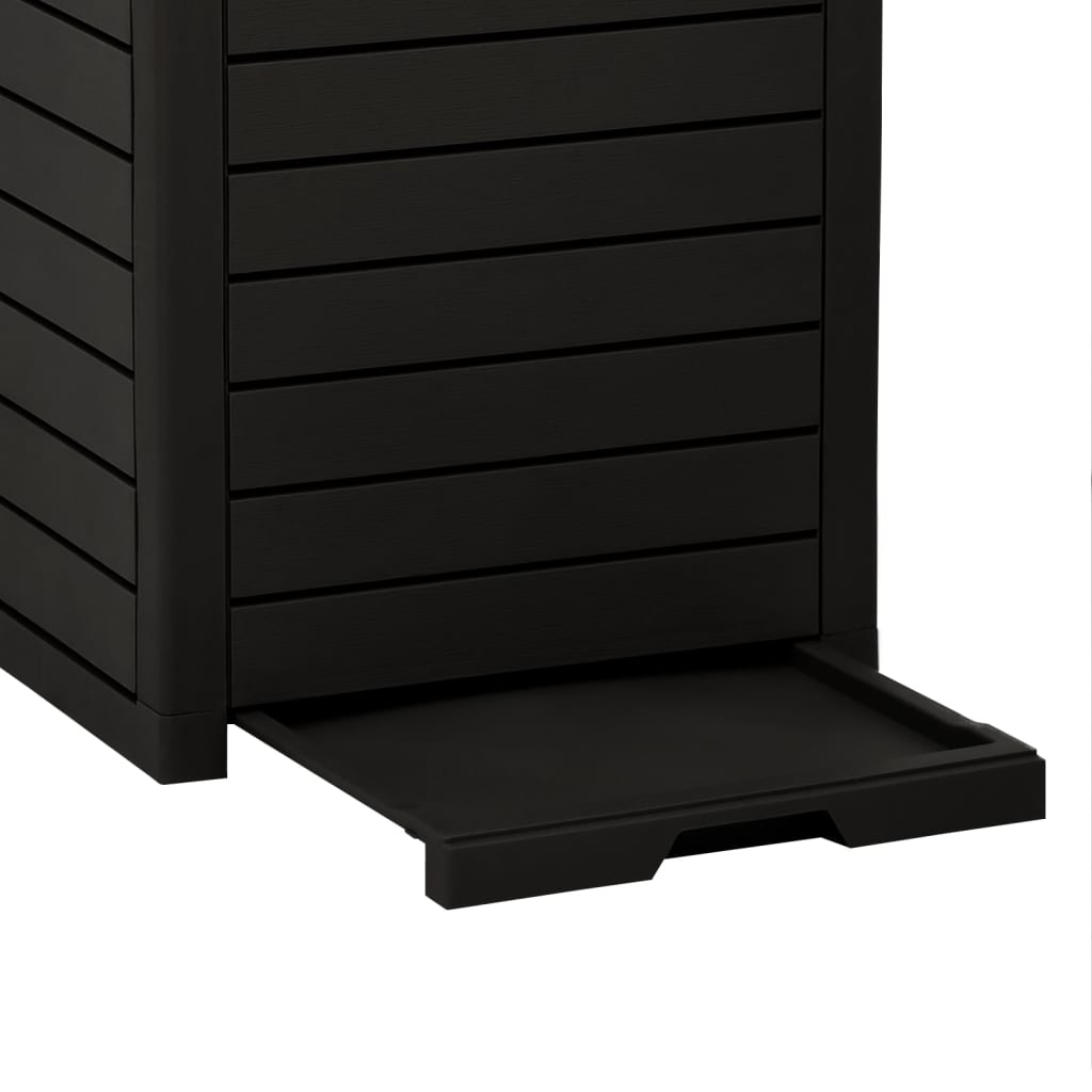 Black Outdoor Garbage Bin | Jscapes Home and Garden