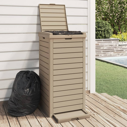 Light Brown Outdoor Garbage Bin | Jscapes Home and Garden