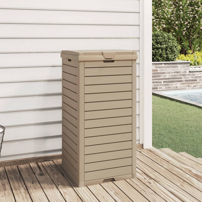 Light Brown Outdoor Garbage Bin | Jscapes Home and Garden