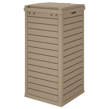 Light Brown Outdoor Garbage Bin | Jscapes Home and Garden