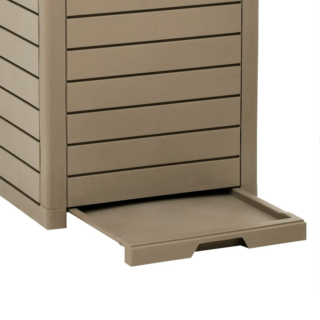 Light Brown Outdoor Garbage Bin | Jscapes Home and Garden