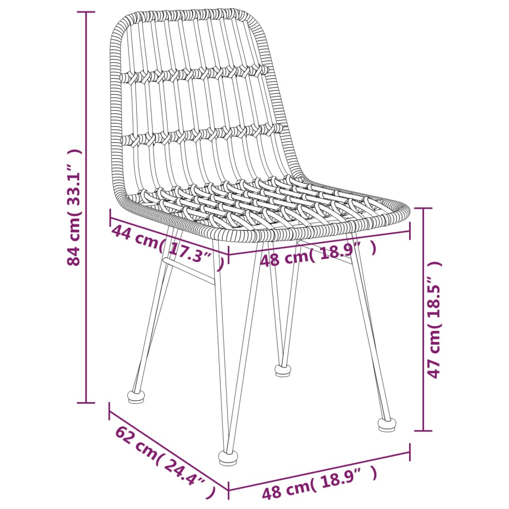 Poly Rattan 7 Piece Garden Dining Set