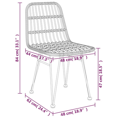 Poly Rattan 7 Piece Garden Dining Set