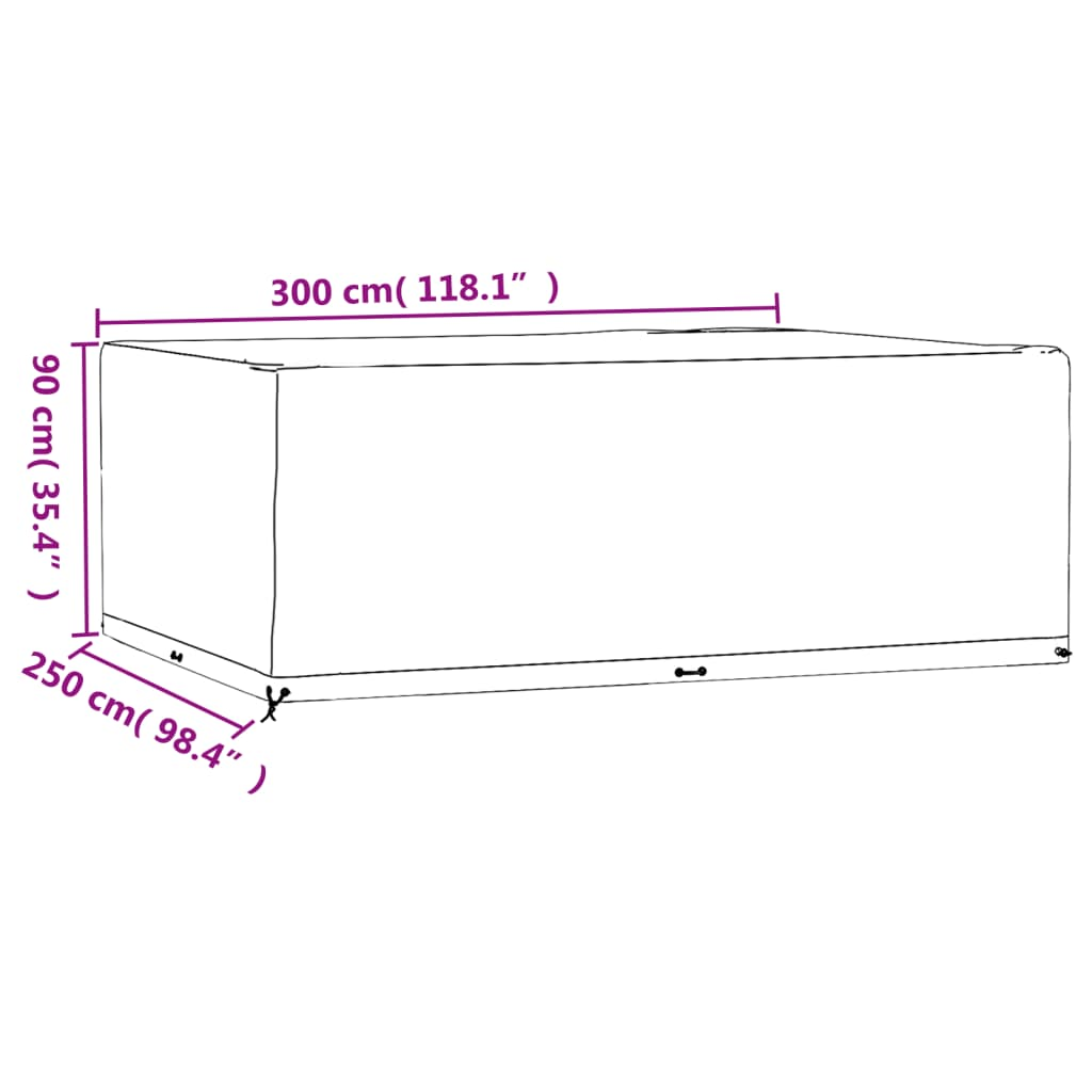 Rectangular Garden Furniture Cover  300x250x90 cm