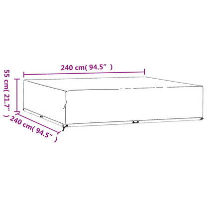 Garden Furniture Cover 240x240x55 cm Square