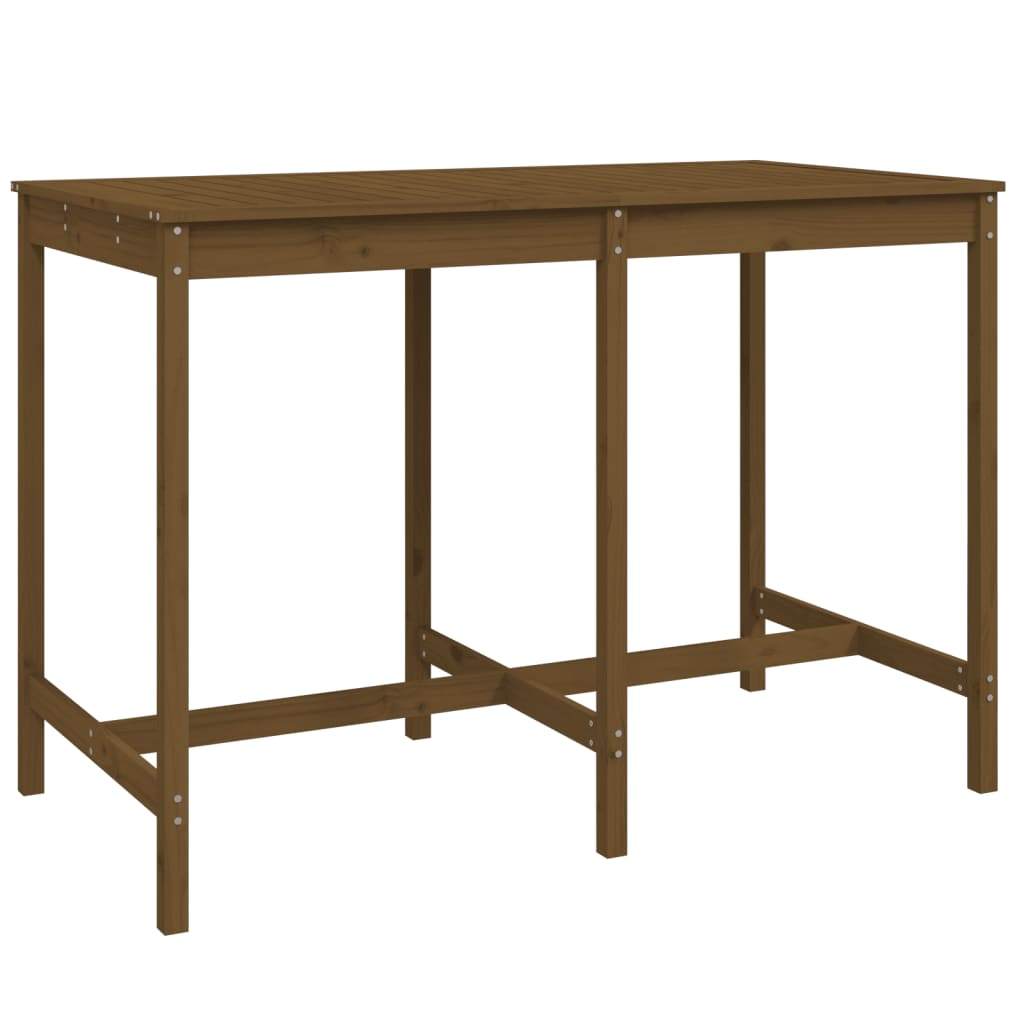 Honey Brown Garden Table 159.5x82.5x110 cm