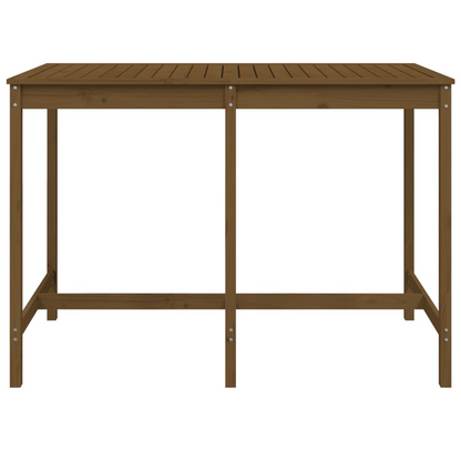 Honey Brown Garden Table 159.5x82.5x110 cm