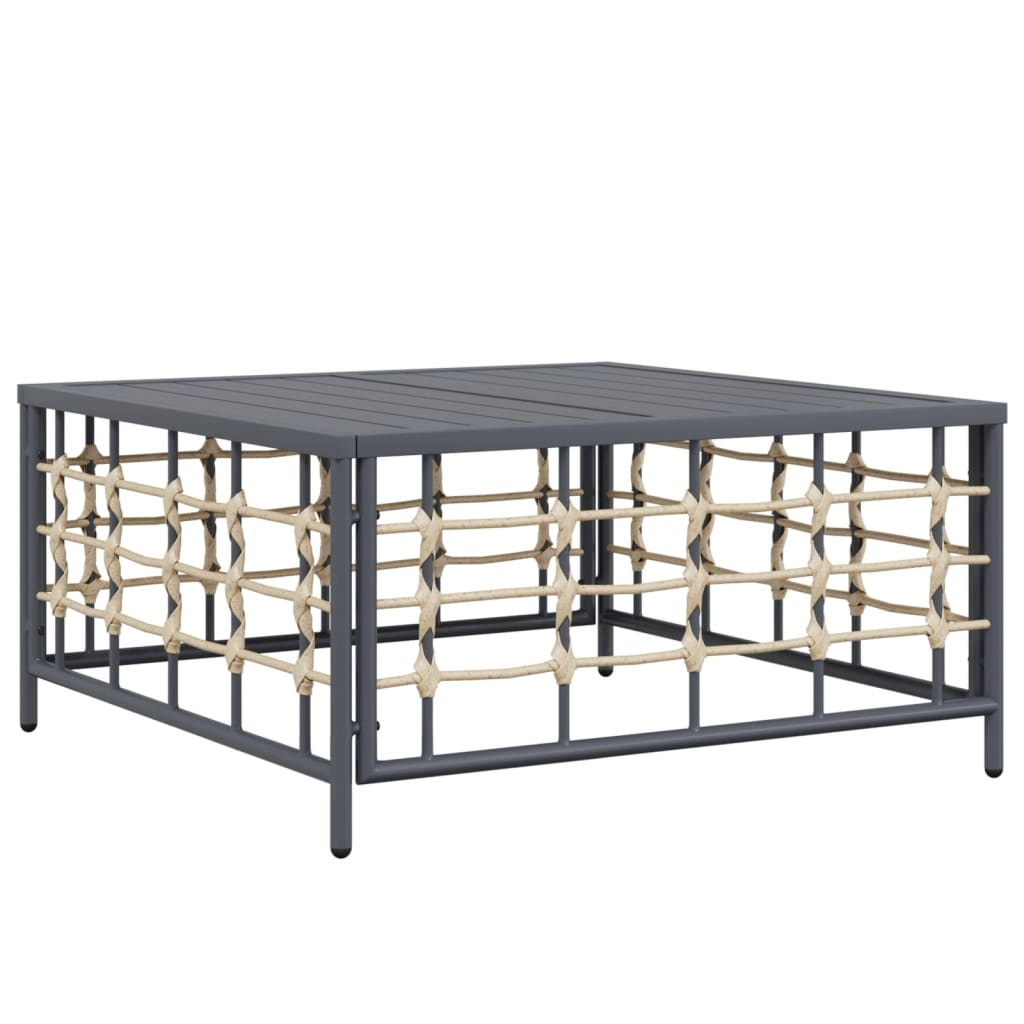 Anthracite Poly Rattan Garden Table