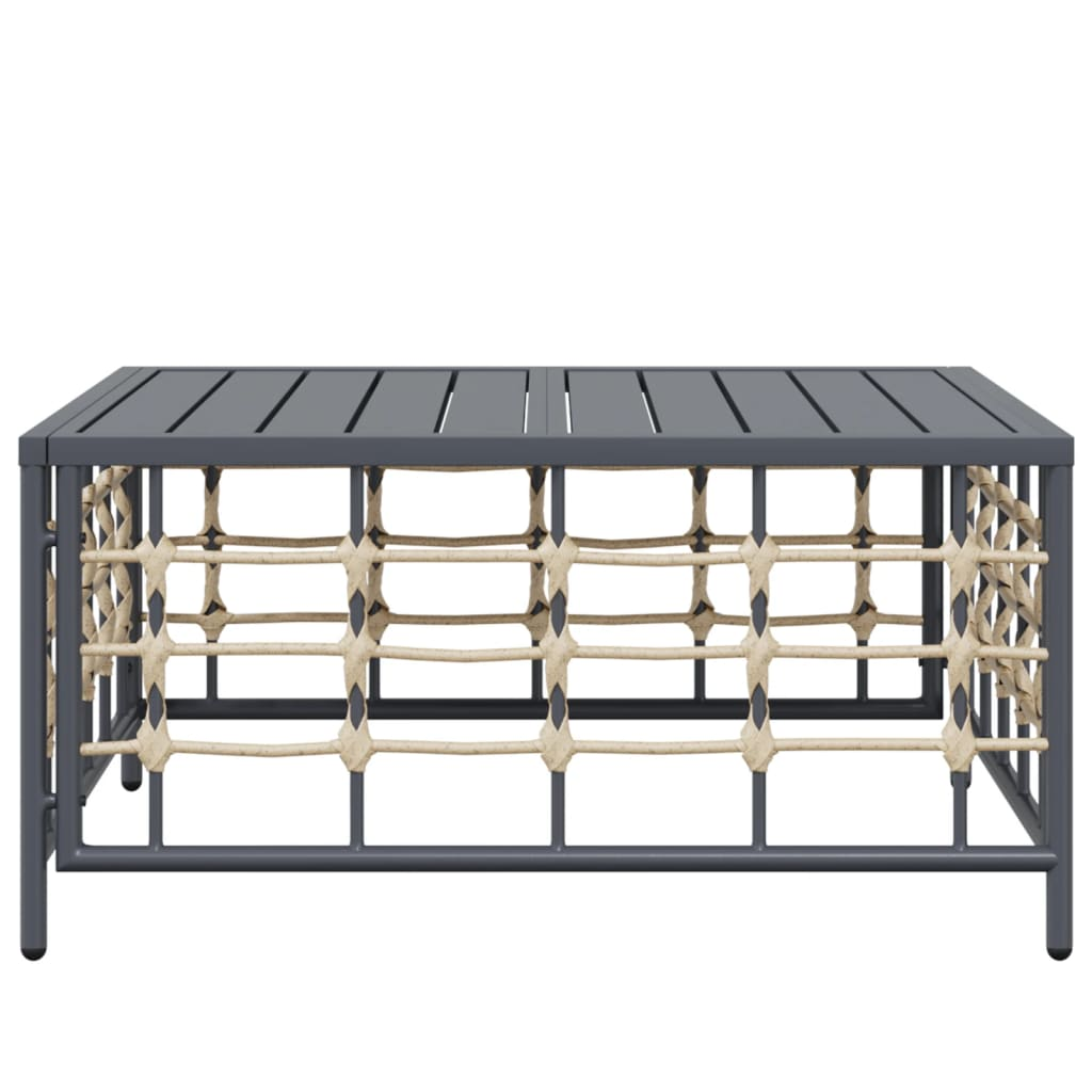 Anthracite Poly Rattan Garden Table