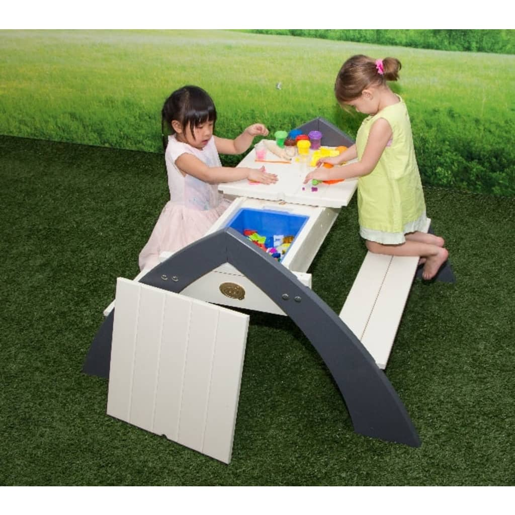  Delta Grey and White Children's Picnic Table | Jscapes