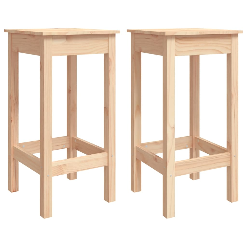 3 Piece Solid Pine Wood Garden Bar Set