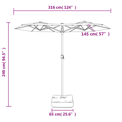 Double-Head Parasol | Jscapes Home and Garden | Parasols