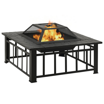 XXL Steel Fire Pit with Poker | Jscapes Home and Garden