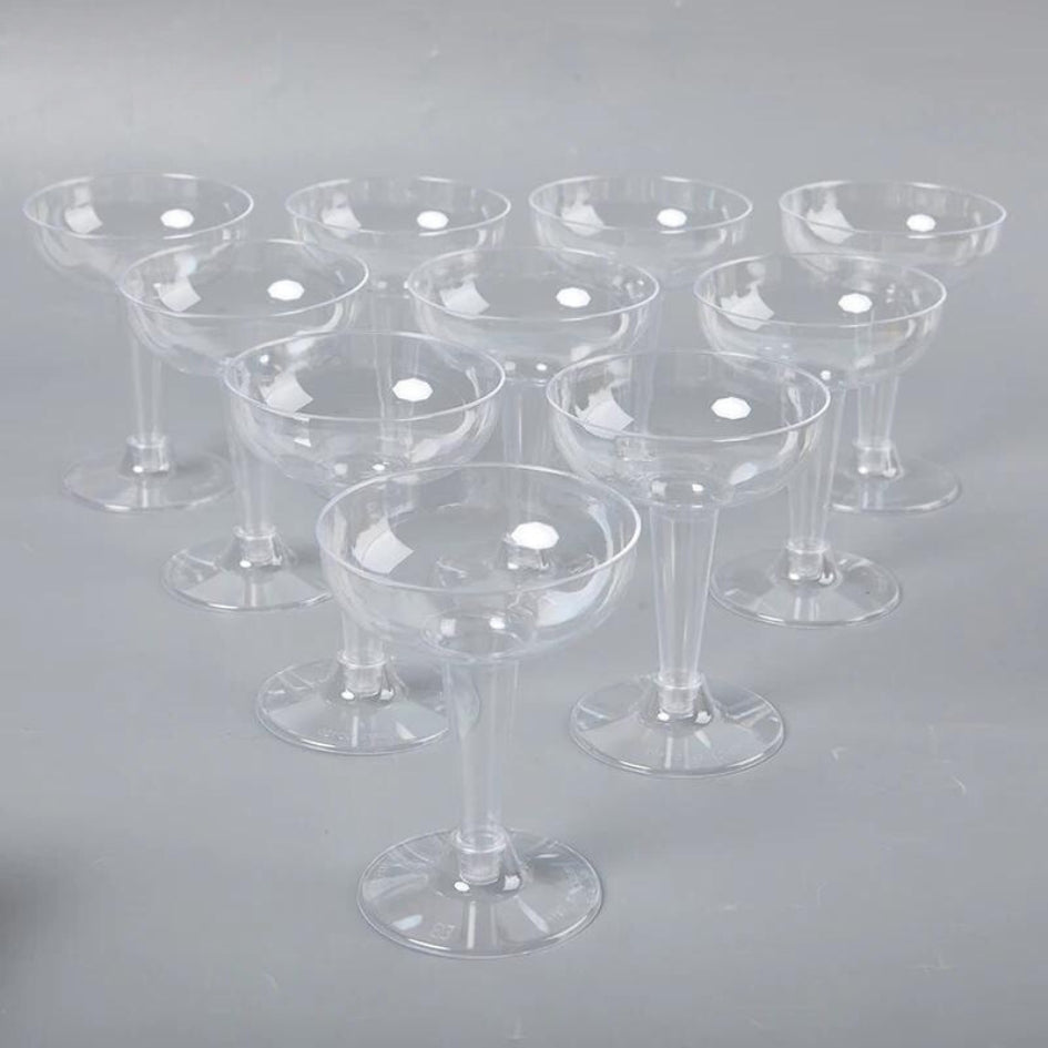 10pcs Disposable Clear Plastic Champagne Flutes | Jscapes