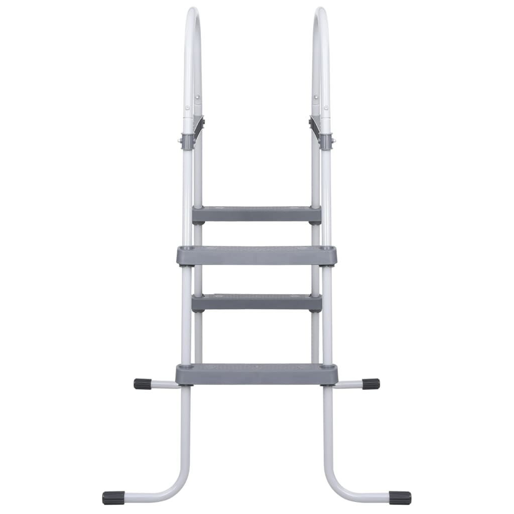 Pool Ladder Grey 84 cm Steel