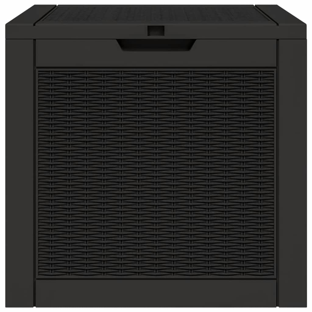  Black Garden Storage Box 55.5x43x53 cm