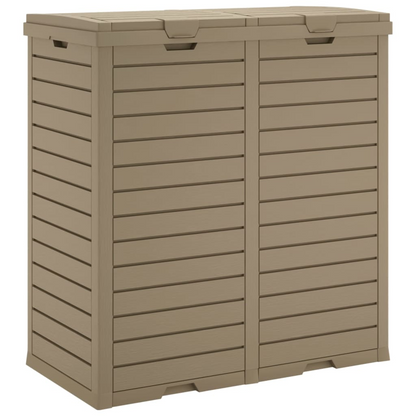 Light Brown Outdoor Garbage Bin | Jscapes Home and Garden