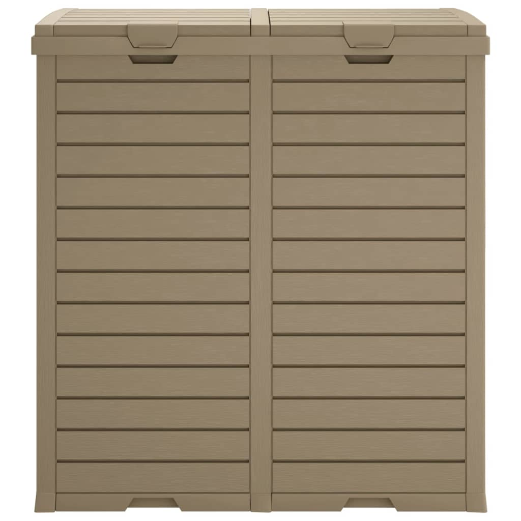 Light Brown Outdoor Garbage Bin | Jscapes Home and Garden