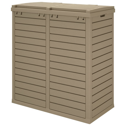 Light Brown Outdoor Garbage Bin | Jscapes Home and Garden