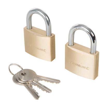 Pack of 2 padlocks for home or garden