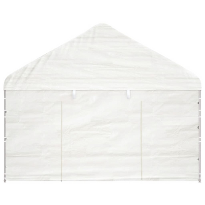 White Gazebo with Roof