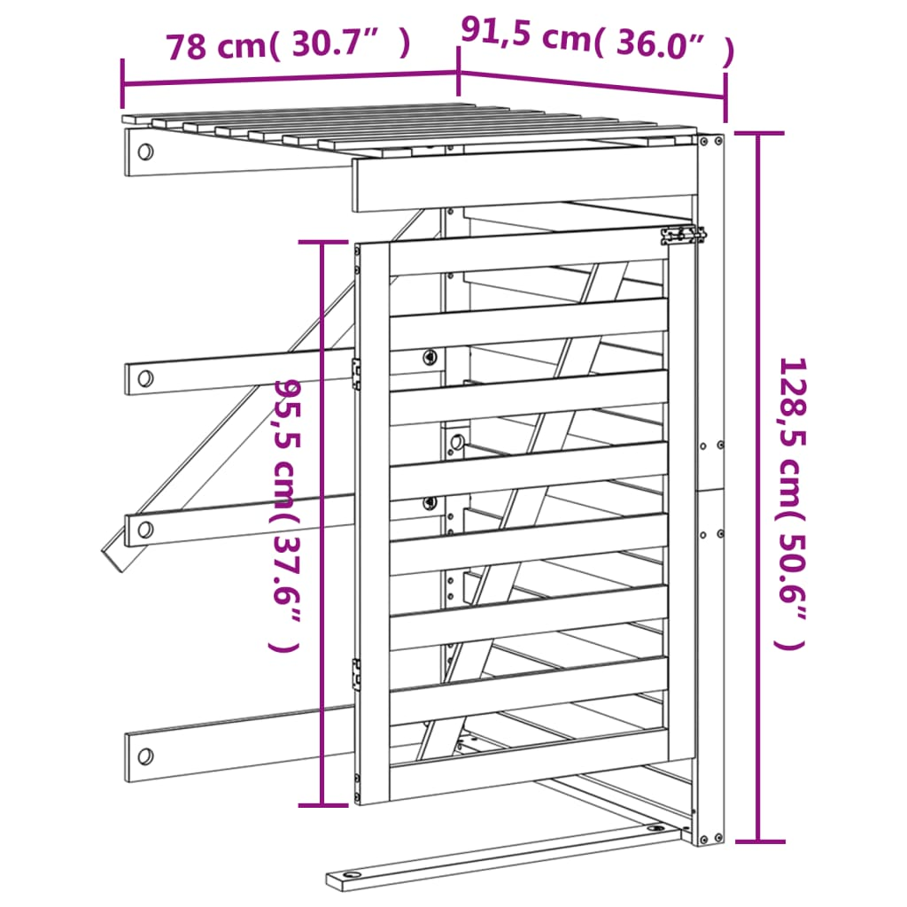 Jscapes home and garden, wheelie bin storage