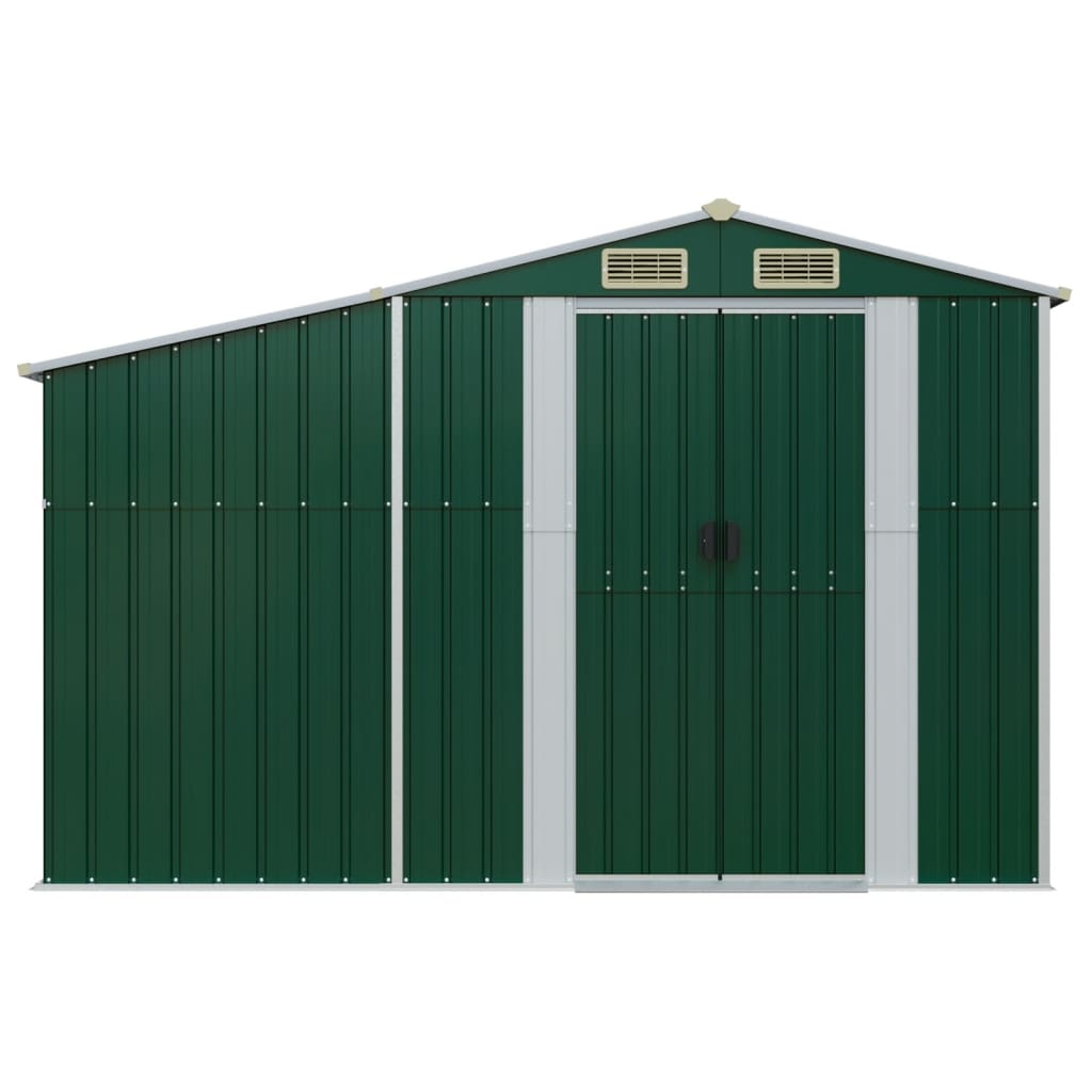 Garden Shed Green 277x93x179 cm