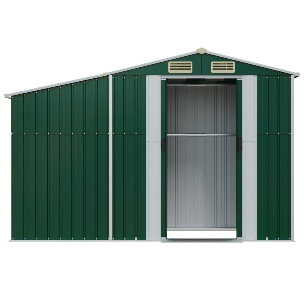 Garden Shed Green 277x93x179 cm