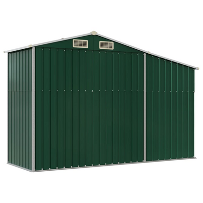 Garden Shed Green 277x93x179 cm