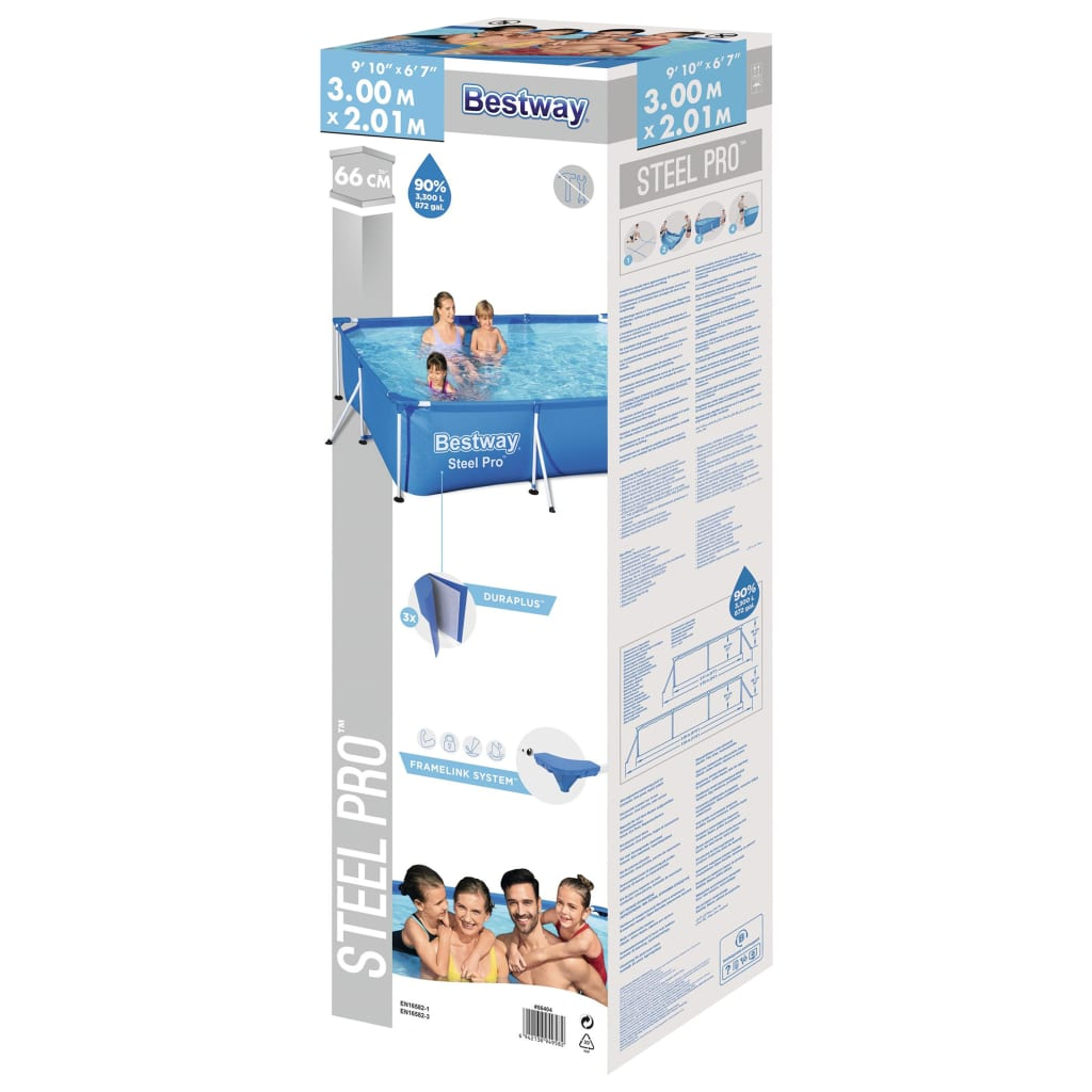 Bestway Steel Pro Swimming Pool 300x201x66 cm