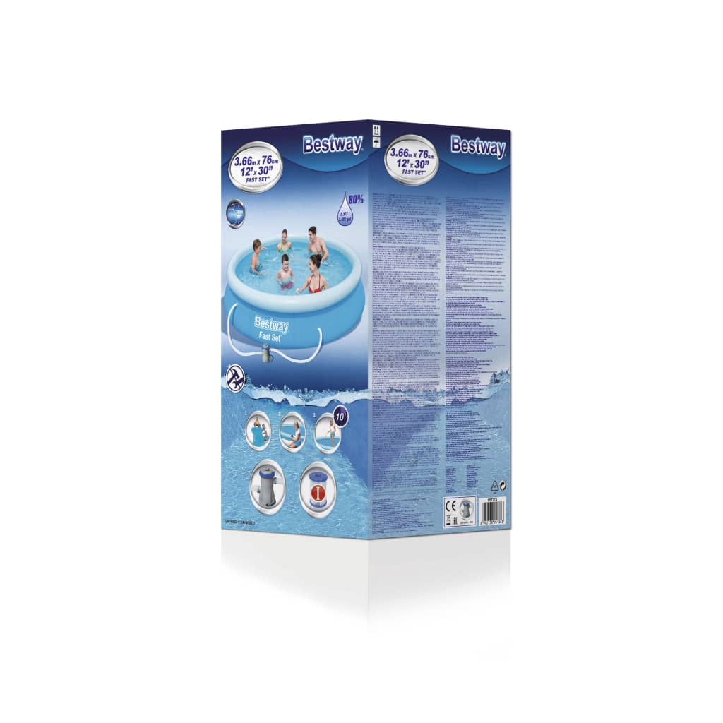 Bestway Swimming Pool Set Fast Set 366x76 cm