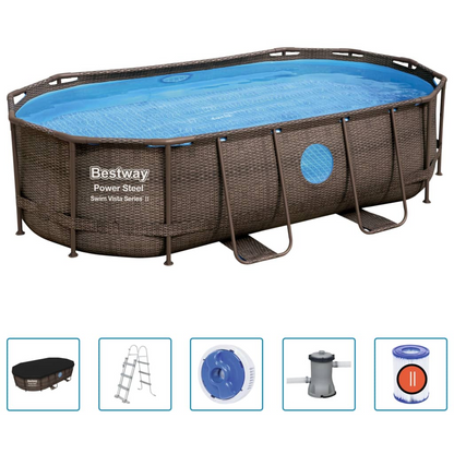 Bestway Power Steel Swimming Pool Set 427x250x100 cm