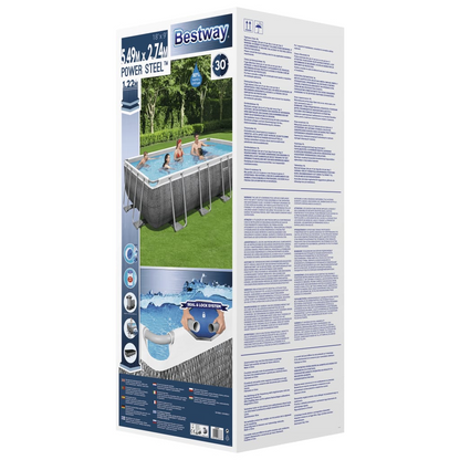 Bestway Power Steel Swimming Pool Set Rectangular 549x274x122 cm