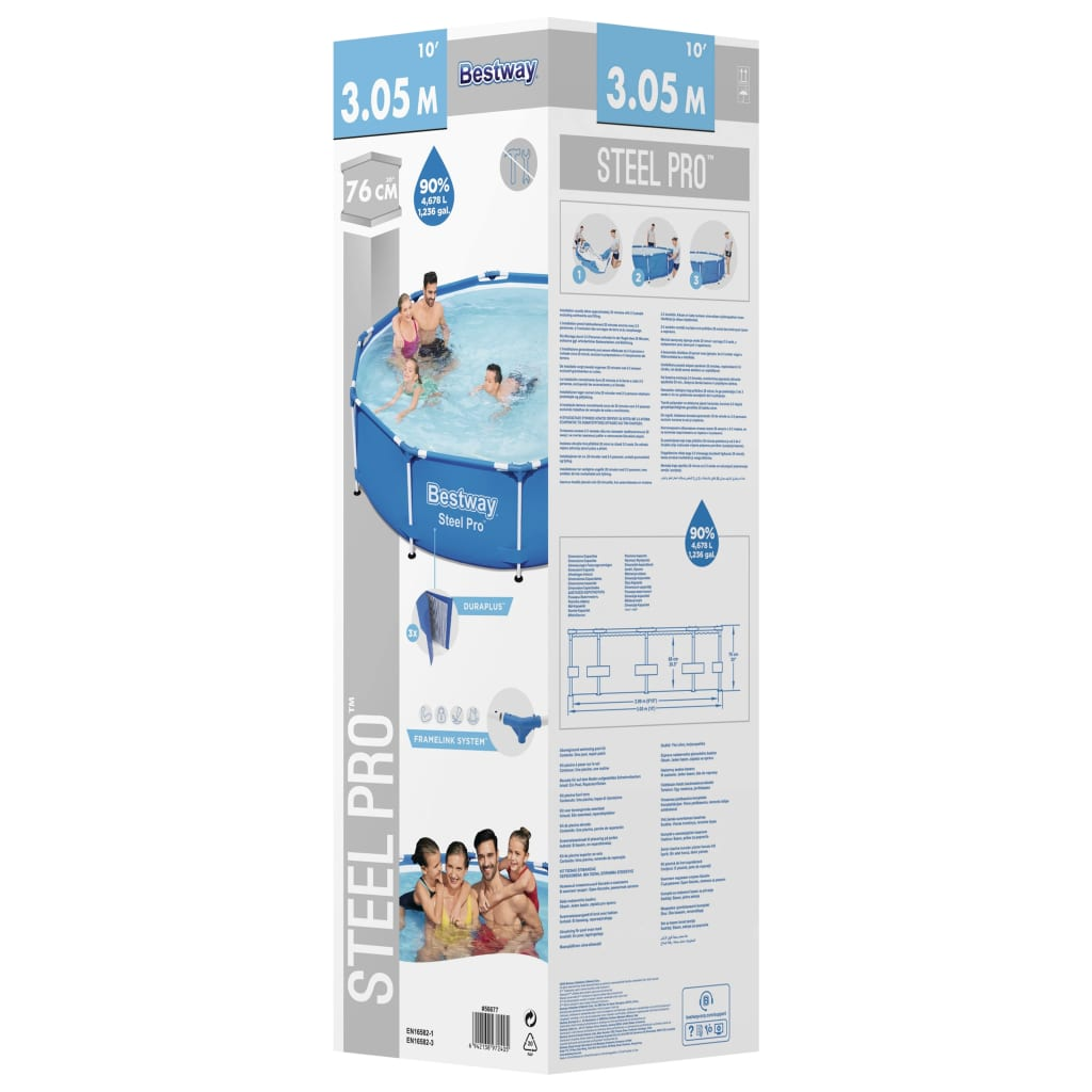 Bestway Steel Pro Swimming Pool 305x76 cm