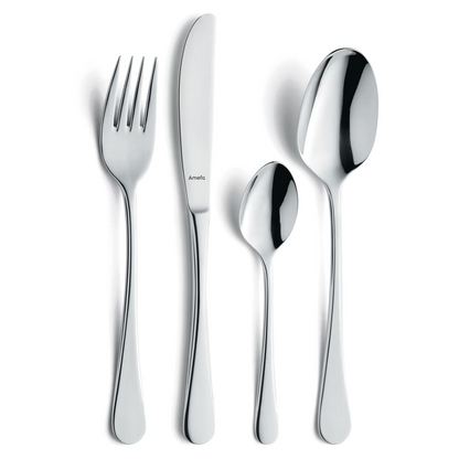 24-Piece Cutlery Set High-gloss Silver