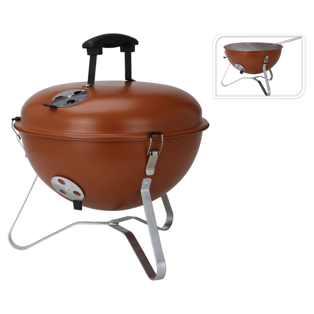 BBQ Grill Ball Shape 37 cm Orange