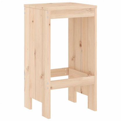 3 Piece Solid Pine Wood Garden Bar Set