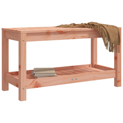 Solid Douglas Wood Garden Bench 82.5x35x45 cm