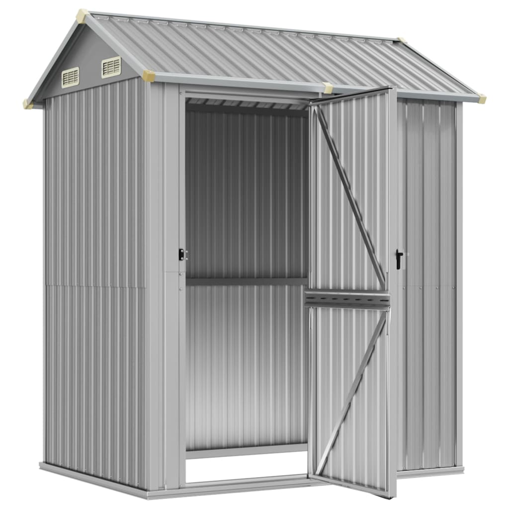 Garden Shed Light Grey 192x152.5x237 cm