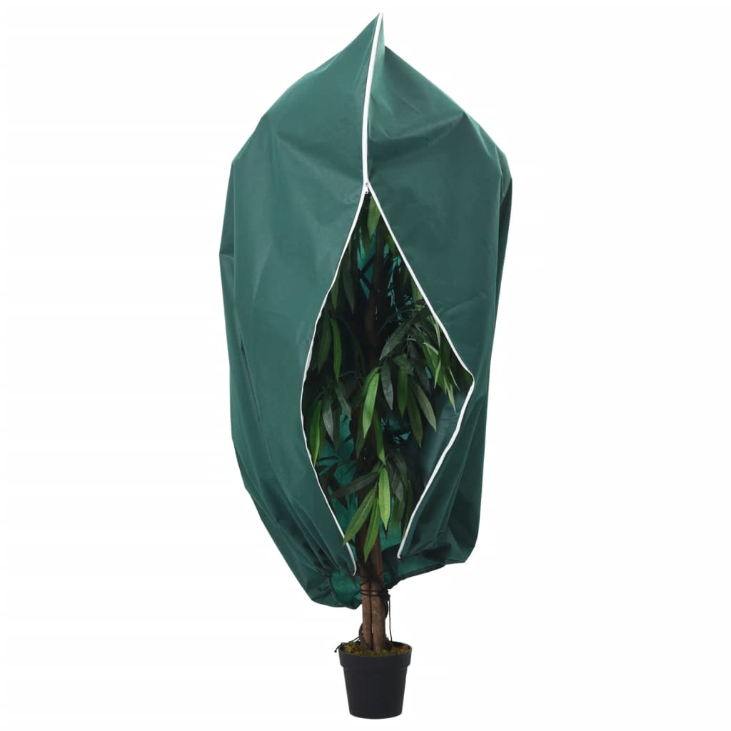 Green Plant Fleece Cover with Zip 70 g/m² 3.93x3 m