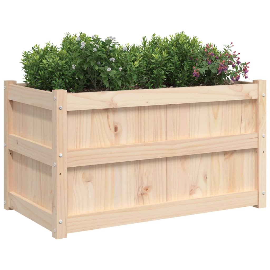 Set of 2 Solid Pine Garden Planters | Jscapes Home and Garden