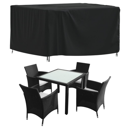 Garden Furniture Cover Black 125x125x74 cm