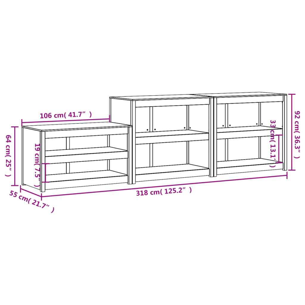 Set of 3 Outdoor Kitchen Cabinets | Jscapes Home and Garden