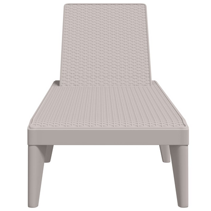 Cappuccino Sun Lounger 186x60x29 cm