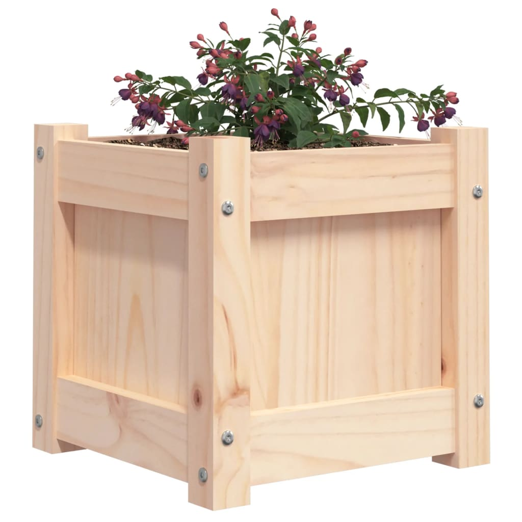 Set of 2 Solid Pine Garden Planters | Jscapes Home and Garden