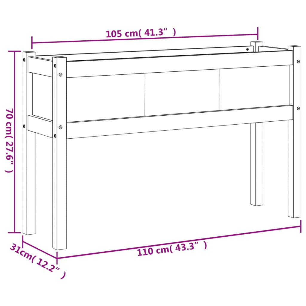 Set of 2 Garden Planters with Legs | Jscapes Home and Garden