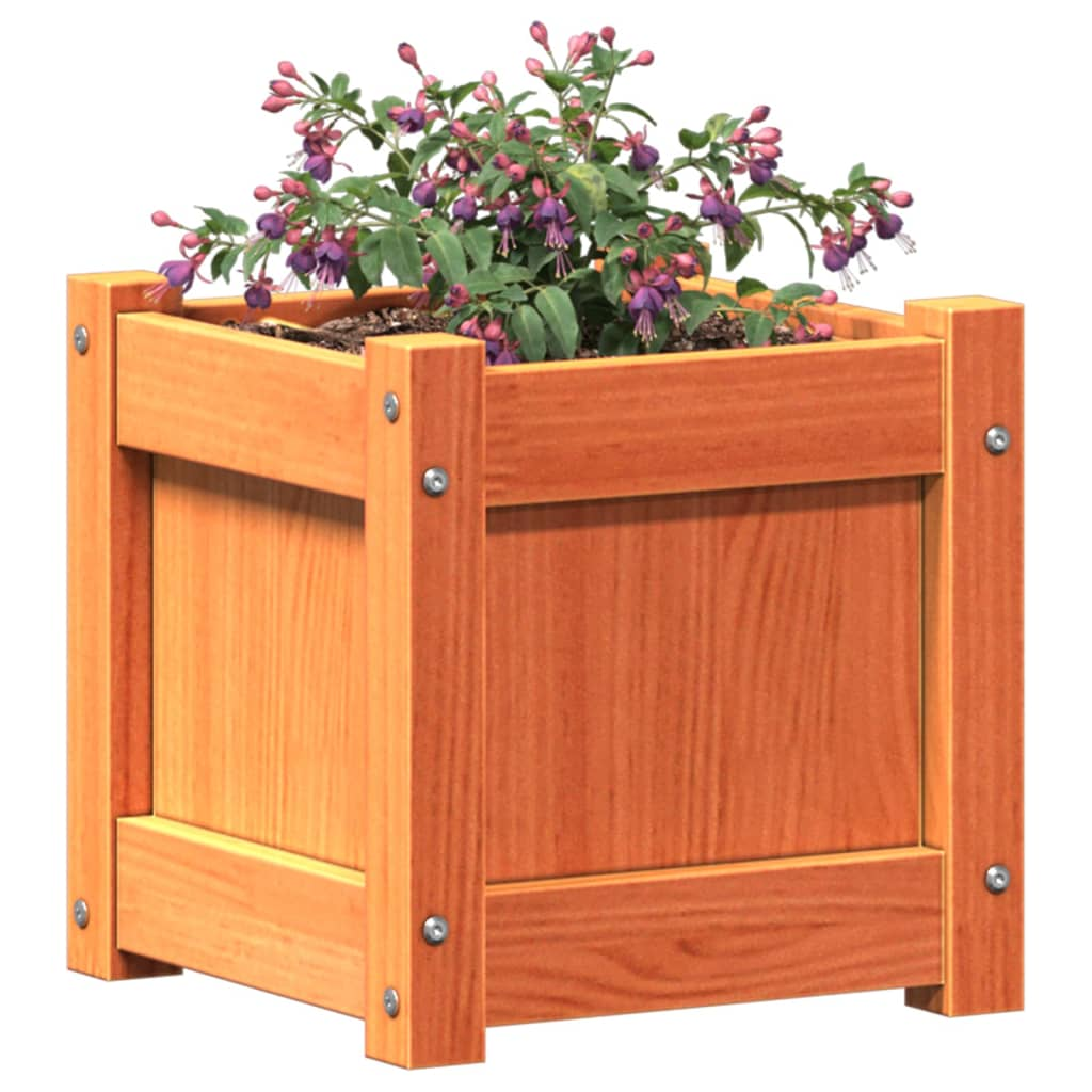 Set of 2 Wax Brown Garden Planters | Jscapes Home and Garden